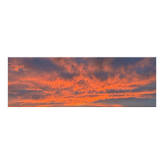 Sonnenuntergang am Feuer Fotodruck