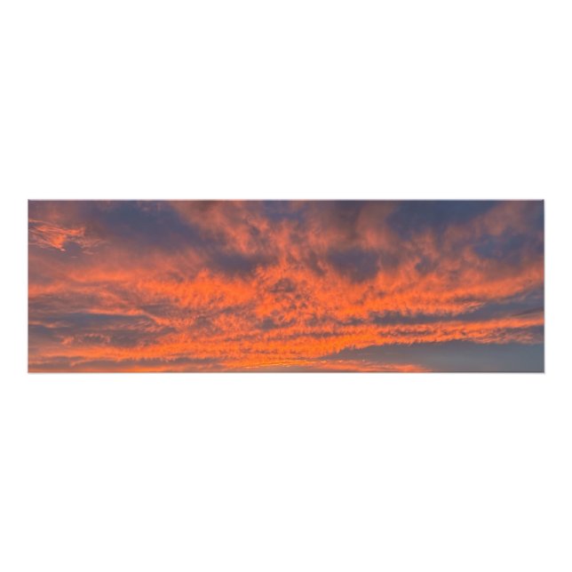 Sonnenuntergang am Feuer Fotodruck (Vorne)