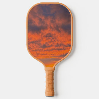Sonnenuntergang am Feuer Pickleball Schläger