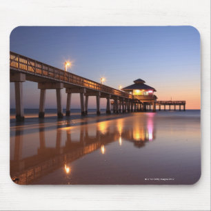 Sonnenuntergang am Fischen-Pier, Fort- Mousepad