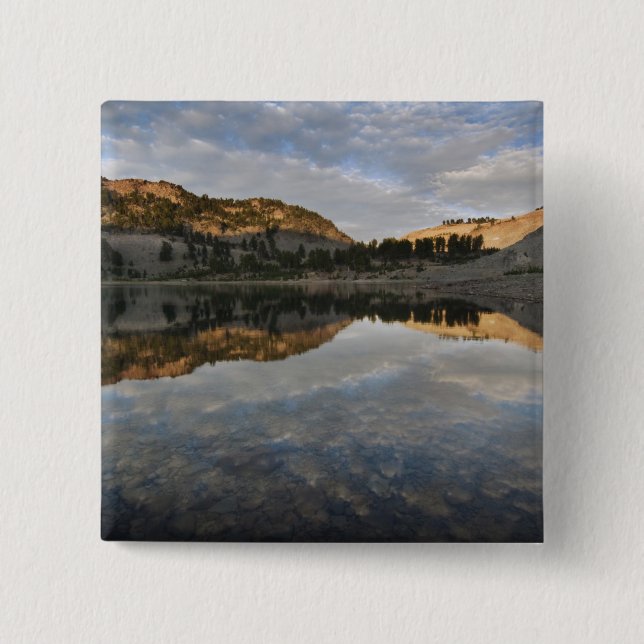 Sonnenuntergang am Helensee, Lassen Button (Vorderseite)