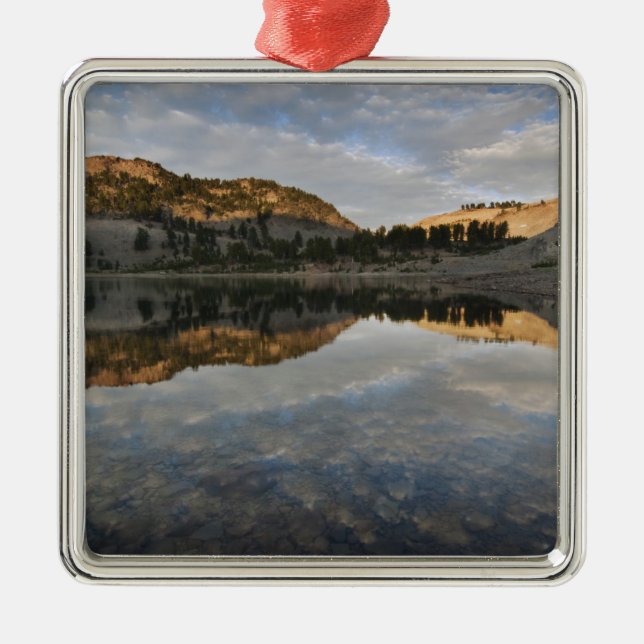 Sonnenuntergang am Helensee, Lassen Ornament Aus Metall (Vorne)