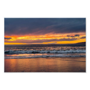 Sonnenuntergang am Höhepunkt - Marina Del Rey, CA Fotodruck