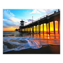 Sonnenuntergang am Huntington Beach Pier