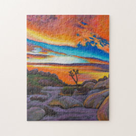 Sonnenuntergang am Joshua-Baum-Puzzlespiel