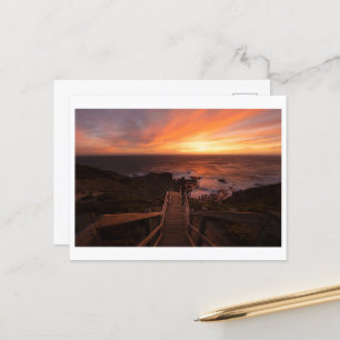 Sonnenuntergang am Kap Schanck Postkarte