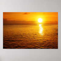 Sonnenuntergang am karibischen Strand.