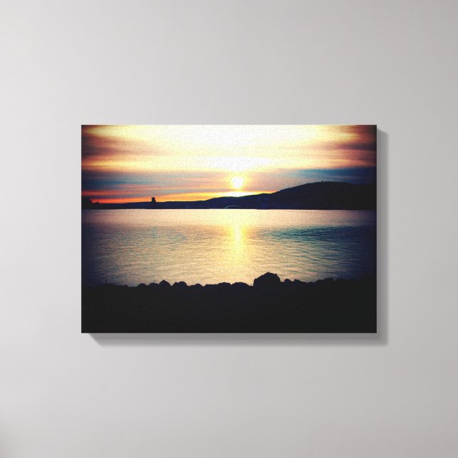 Sonnenuntergang am Lake Superior | Leinwanddruck (Vorderseite)