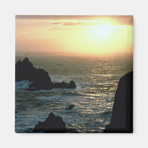 Sonnenuntergang am Land's End beim kornischen Magnet