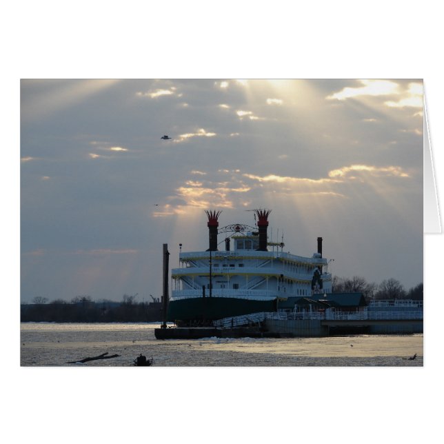 Sonnenuntergang am Mississippi (Vorderseite (Horizontal))