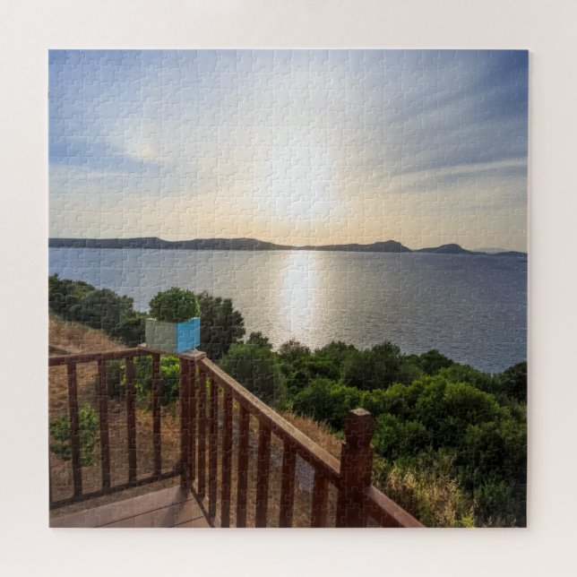 Sonnenuntergang am Mittelmeer Jigsaw Puzzle (Horizontal)