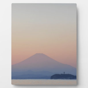 Sonnenuntergang am Mt Fuji Fotoplatte