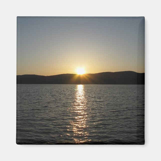 Sonnenuntergang am Onota See: Vertikal Magnet (Vorne)