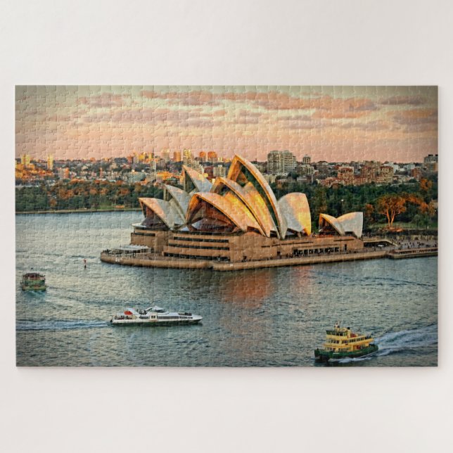 Sonnenuntergang am Opernhaus Sydney - 20x30 - 1014 (Horizontal)