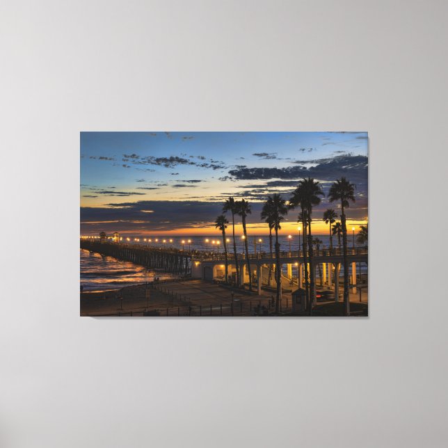 Sonnenuntergang am Ozean Leinwanddruck (Vorderseite)