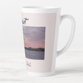 Sonnenuntergang am Pier Keyport NJ Milchtasse