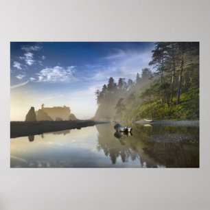 Sonnenuntergang am Ruby Beach, Olympic National Pa Poster