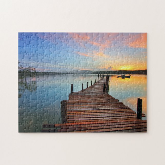 Sonnenuntergang am See (Horizontal)