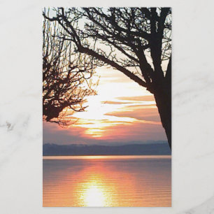 Sonnenuntergang am See Briefpapier