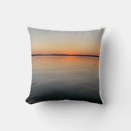 Sonnenuntergang am See Kissen
