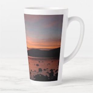 Sonnenuntergang am See Tahoe Milchtasse