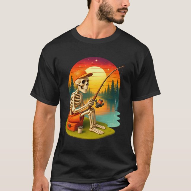 Sonnenuntergang am Skelettsee Halloween-Kostüm T-Shirt (Vorderseite)