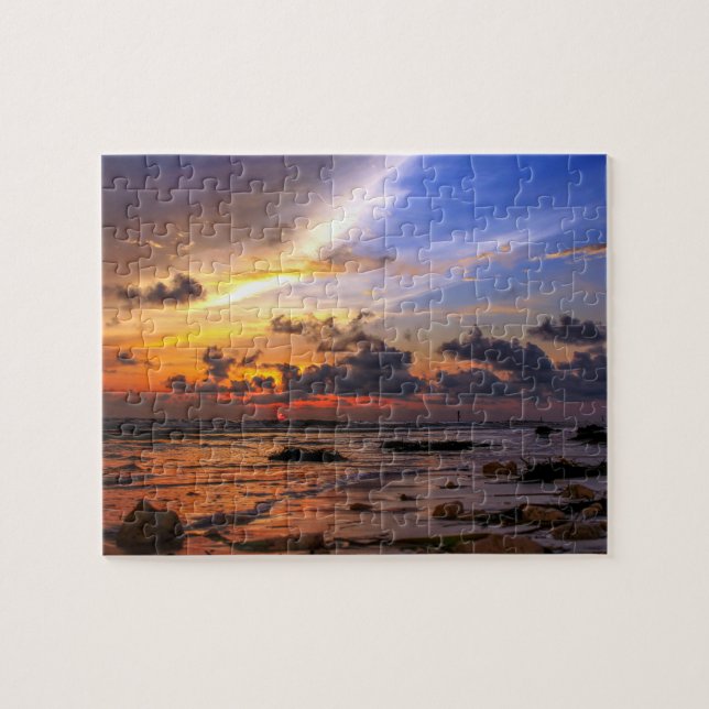 Sonnenuntergang am Strand (Horizontal)