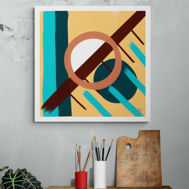 Sonnenuntergang am Strand - Abstrakt Leinwanddruck (Von Creator hochgeladen)