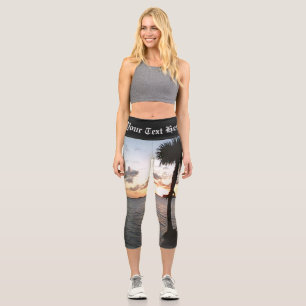 Sonnenuntergang am Strand Capri Leggings