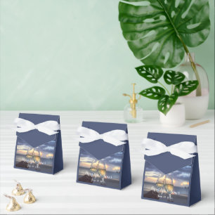 Sonnenuntergang am Strand Hochzeitsvorzügen Boxen Geschenkschachtel