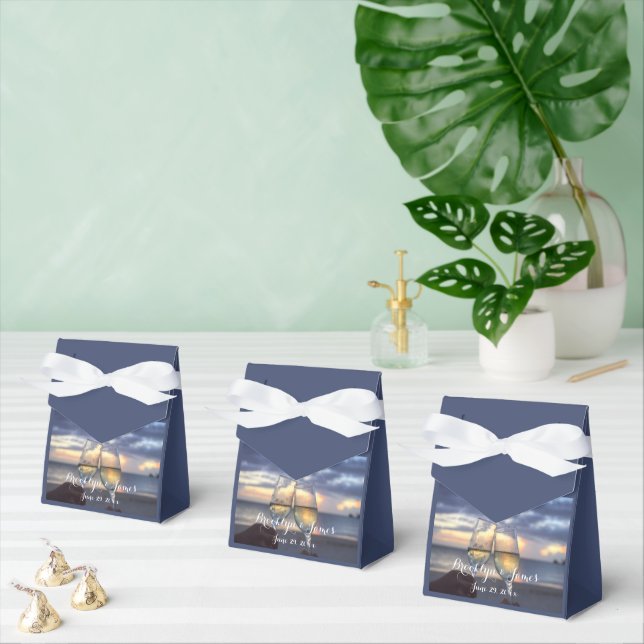 Sonnenuntergang am Strand Hochzeitsvorzügen Boxen Geschenkschachtel (Zahlreiche)