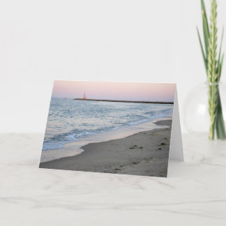 Sonnenuntergang am Strand Karte