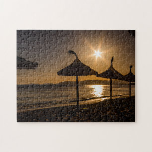 Sonnenuntergang am Strand, Mallorca, Spanien