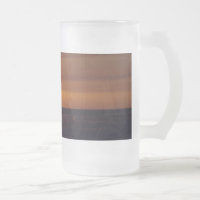 Sonnenuntergang am Strand Mattierte Tasse