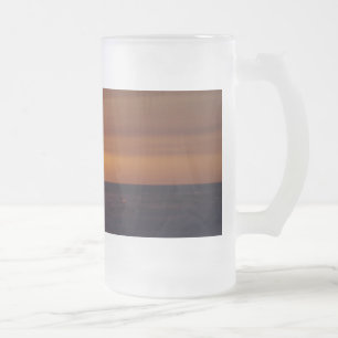 Sonnenuntergang am Strand Mattierte Tasse