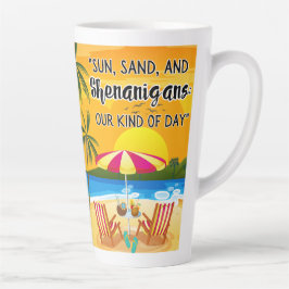 Sonnenuntergang am Strand Milchtasse