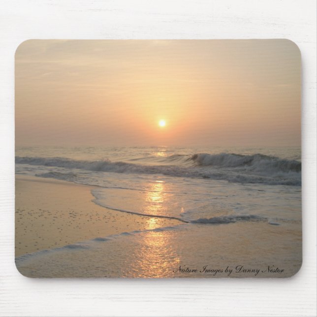 Sonnenuntergang am Strand Mousepad (Vorne)