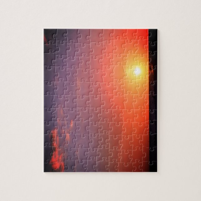 Sonnenuntergang am Strand Puzzle (Vertikal)