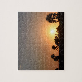 Sonnenuntergang am Strand Puzzle