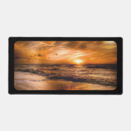Sonnenuntergang am Strand Schreibtischunterlage