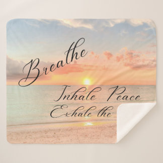 Sonnenuntergang am Strand Sherpa Blanket Sherpadecke