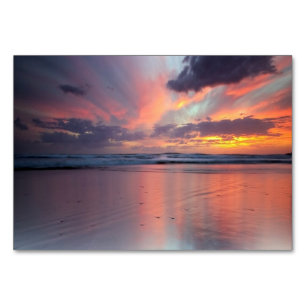 Sonnenuntergang am Strand Tischnummer