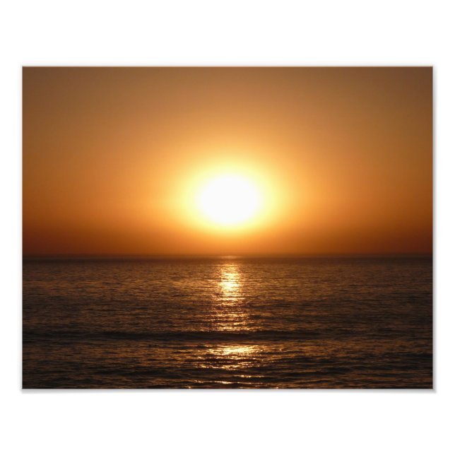 Sonnenuntergang am Strand von San Diego Fotodruck (Vorne)