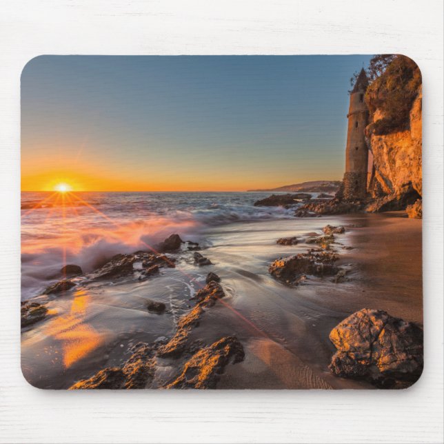 Sonnenuntergang am Victoria Beach Mousepad (Vorne)