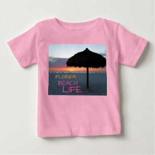 Sonnenuntergang am weißen Sandstrand von Florida Baby T-shirt