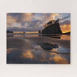 Sonnenuntergang am zweiten Strand im Olympischen N