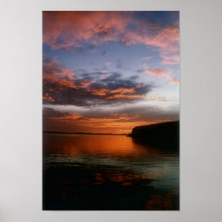 Sonnenuntergang an Buster's Cove Poster