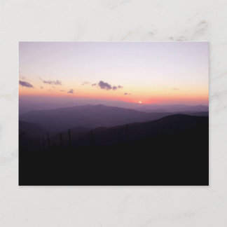 Sonnenuntergang an Clingmans Haube Postkarte