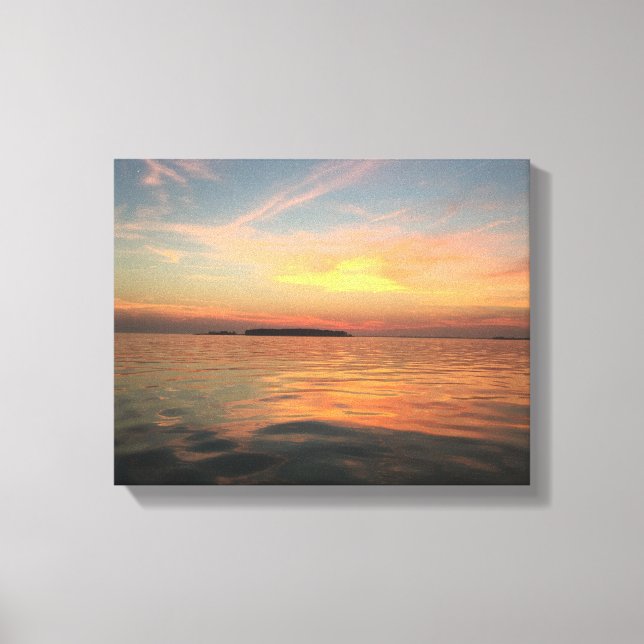 Sonnenuntergang an der Bucht von Chesapeake Leinwanddruck (Vorderseite)