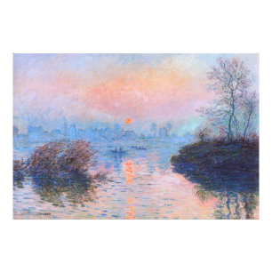 Sonnenuntergang an der Seine-Claude Monet Fotodruck